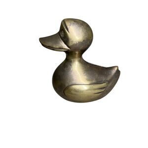 Vintage Brass Duck‎ Figurine